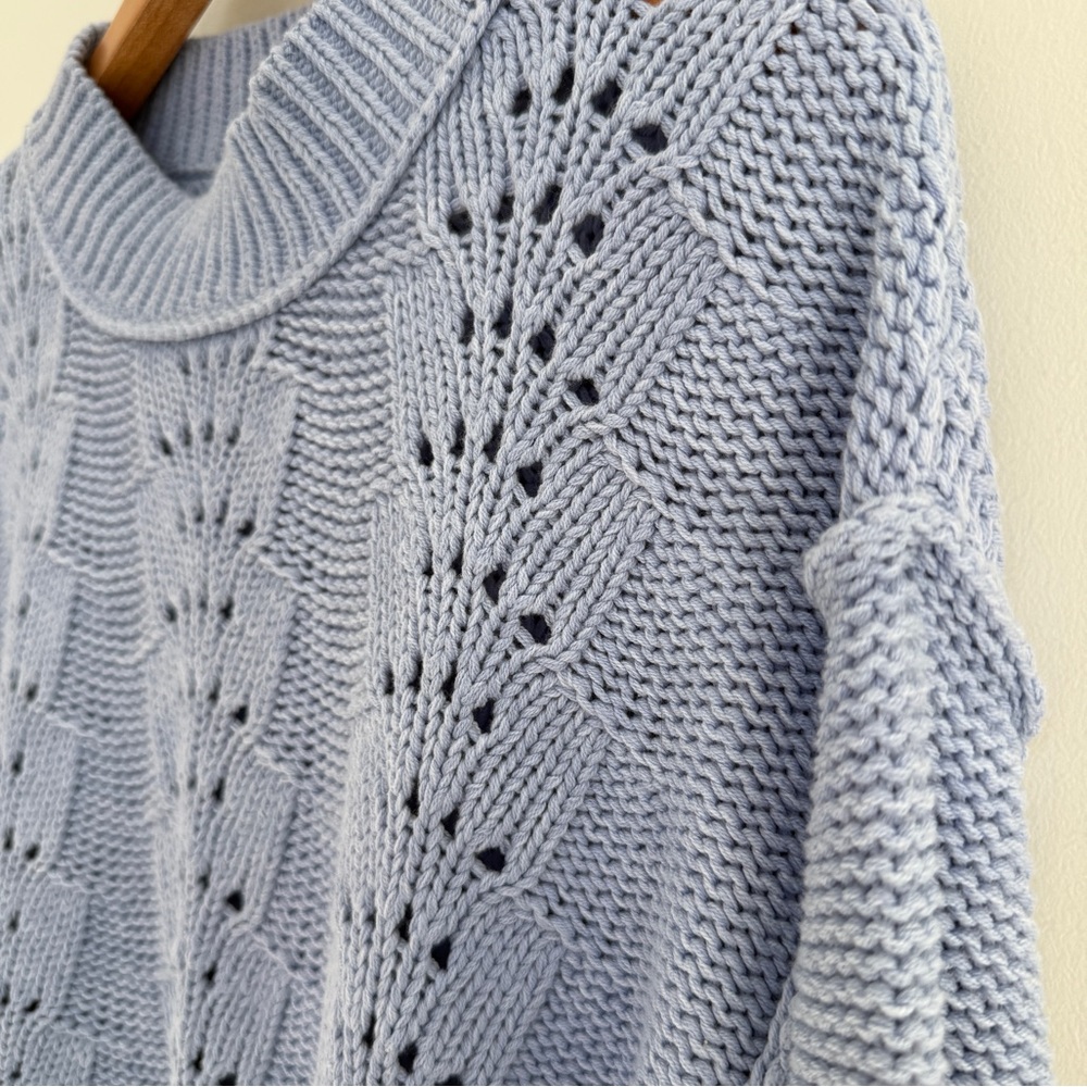 NWT Free People Bell Song Texture-Knit Sweater Size Medium - Picture 3 of 8
